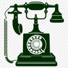 Simple Telephone Illustration A simple illustration of a telephone device, ideal for graphic design projects.
