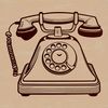 Traditional Telephone Design A vector graphic representation of a traditional phone device with modern design elements.