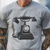 Free Clipart of a Phone in Digital Style An illustration of a telephone in a modern style, suitable for digital designs and vector art.