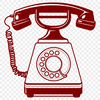 Simple Telephone Design SVG File A digital representation of a telephone, suitable for vector art and design projects.