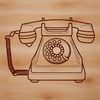 Phone Graphic Clipart A simple illustration of a standard telephone with buttons and receiver.