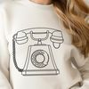 Sleek Phone Design SVG An illustrated telephone with a sleek design.