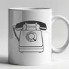 Beautiful Classic Telephone Design Illustrative representation of a classic telephone in vector format.