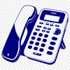 Telephone Icon Design Vector Art An illustration of a modern telephone with buttons and receiver.