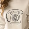 Vintage Telephone Design A digital illustration of a telephone device in vector format.