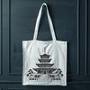Ancient Asian Architecture Icon Illustrative representation of a traditional Buddhist temple with intricate details.