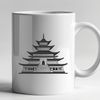 Free Clipart Buddhist Temple Design A vector illustration of a traditional Buddhist temple with intricate details.