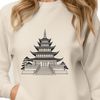 Vector Temple Illustration An ornate, vector-designed representation of a historic Buddhist place of worship.