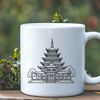SVG Temple Clip Art Free Download A traditional Buddhist temple with intricate architecture, suitable for vector design.