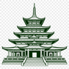 Traditional Temple Architecture SVG Design Buddhist temple architecture with ornate details and traditional design elements.