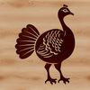 Thanksgiving Turkey Vector Graphic A vector graphic representation of a domesticated bird species often raised on farms for meat production.