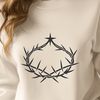 Symbolic Crown Icon A digital representation of the Crown of Thorns, a symbol from Christian tradition.