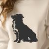 Free Sitting Australian Shepherd - PNG