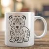 Free Standing Bear Vector Drawing