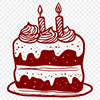 Beautiful Cake In SVG Format - Free Download