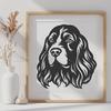 Cocker Spaniel In DXF File Format