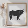 Artistic Cow In PDF & PNG