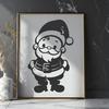 Father Christmas In DXF Format - Free Digital Download, Commercial Use