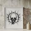 Beautiful Skull - Vinyl DXF Free Download