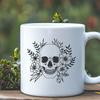 Floral Skull In PDF And PNG