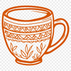 Beautiful Cup In DXF - For Free Download, Commercial Use