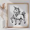 Unicorn In SVG Format - Free Digital Download, Commercial Use