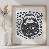 Artistic Sloth DXF - Free Commercial Use Download