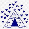 Creative Teepee In SVG - For Free Download, Commercial Use