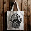 Ornate Virgin Mary In DXF - Free Download