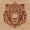 Intricate Tiger Head Illustration A detailed illustration of a tiger's head, with intricate features and design elements.