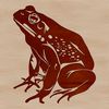 Illustration of a toad in a vector format, suitable for digital design and printing.