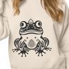A detailed illustration of a toad in a traditional style.