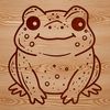 Friendly Toad Silhouette A digital illustration of a toad, suitable for various applications such as vector art, clip art, or cutting machine designs.