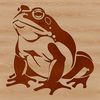 A digital illustration of a toad, a type of wild animal, suitable as clip art or vector design.