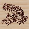 Free Ornate Toad Clip Art Vector A detailed illustration of a toad in a stylized design suitable for digital cutting machines.