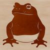 Simple Wild Toad Vector Illustration A digital illustration of a wild toad in a simplified vector style.