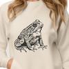 Toad in the Wild A vector illustration of an ornate toad in its natural habitat.