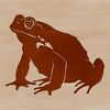 A digital illustration of a toad, suitable for printing or cutting.