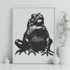 Toad Illustration A detailed illustration of a toad in a digital format, suitable for various design applications.