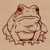 Toad SVG Clip Art Design A vector illustration of a toad in its natural habitat.