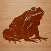 Vector Toad Design Free Download A detailed vector illustration of a toad in its natural habitat.