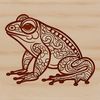 Free SVG Toad Clip Art for Crafting Projects A detailed illustration of a toad in a garden setting, suitable for crafting and DIY projects.