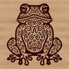 Ornate Toad Design SVG A colorful illustration of a wild toad with ornate details, suitable for vector design and cutting machine projects.