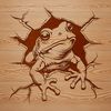 Toad in Nature SVG Illustration A digital illustration of a toad in its natural habitat.