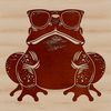 Amphibian Eyewear A cartoon amphibian wearing trendy sunglasses, ideal for digital crafting.