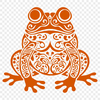 Ornate Toad Vector Image