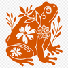 Free Beautiful Toad Stencil