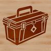 Organized Tools and Equipment Vector Graphic Vector illustration of a toolbox with various tools and equipment organized inside.