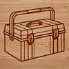 Organized Toolbox Vector Illustrated toolbox with various tools and equipment organized inside.