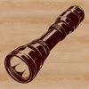 Outdoor Torch Vector Icon A vector illustration of a torch, suitable for outdoor activities such as camping.